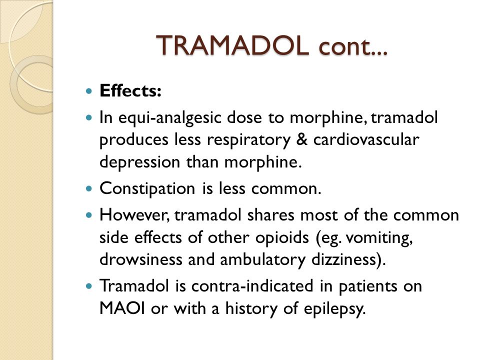 Tramadol And Metal Taste In Mouth